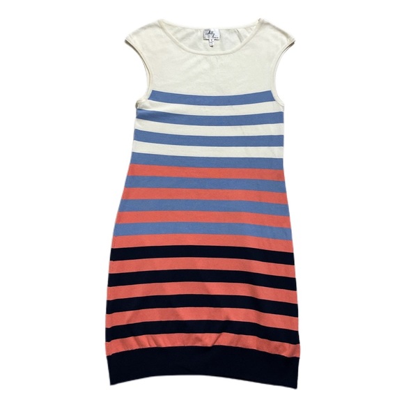 Milly Coastal Stripes Knit Jersey Dress‎ S - Picture 1 of 5